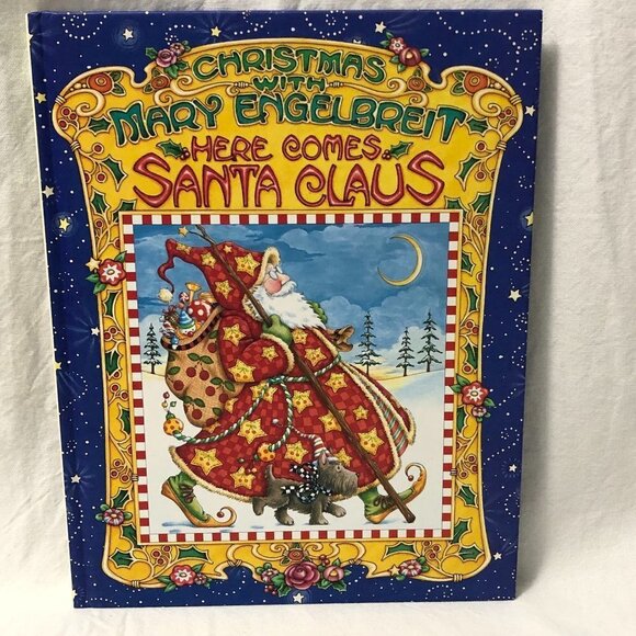 MARY ENGELBREIT CHRISTMAS WITH MARY ENGELBREIT HERE COMES SANTA CLAUSE BOOK - Picture 1 of 7